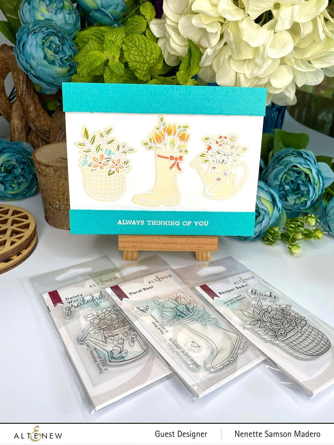 Photocentric Clear Stamps Dainty Watering Can Stamp Set