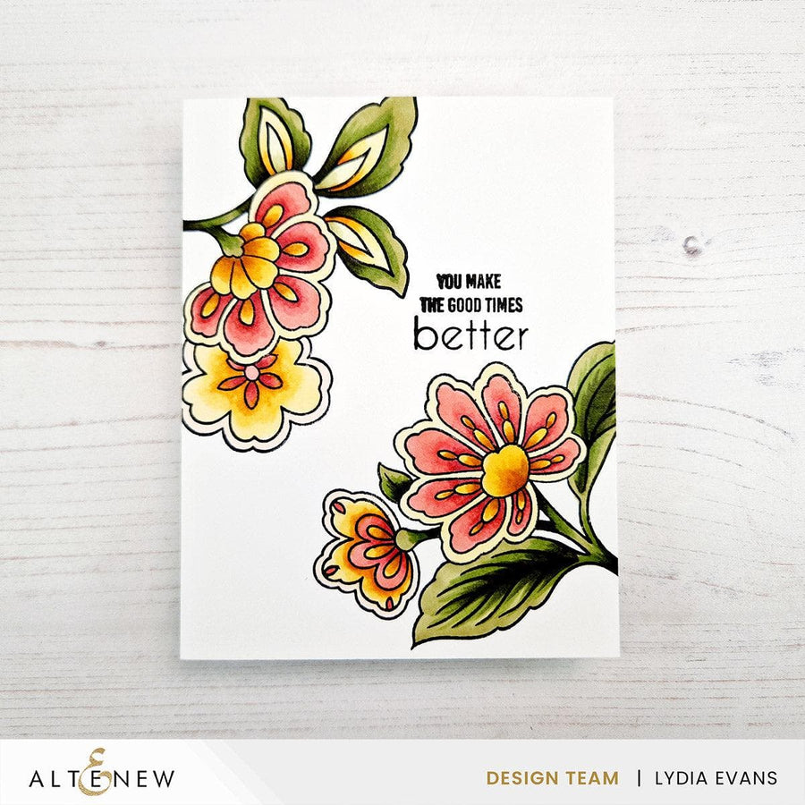 Altenew Elegant Motifsスタンプ・ダイ・フォルダーステンシル Altenew Decorative Motifs Stamp Set