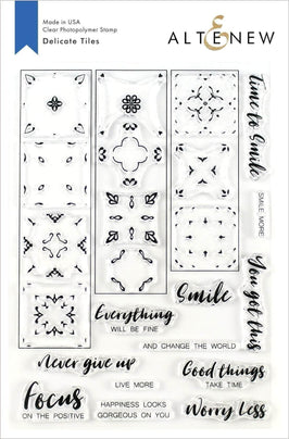 Photocentric Clear Stamps Delicate Tiles Stamp Set