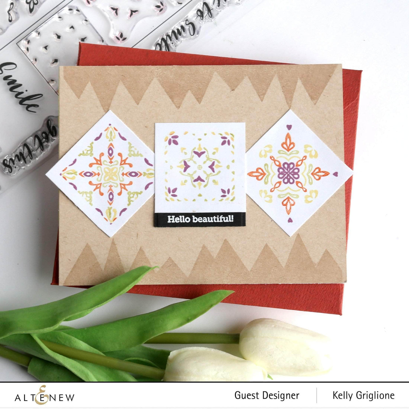 Photocentric Clear Stamps Delicate Tiles Stamp Set