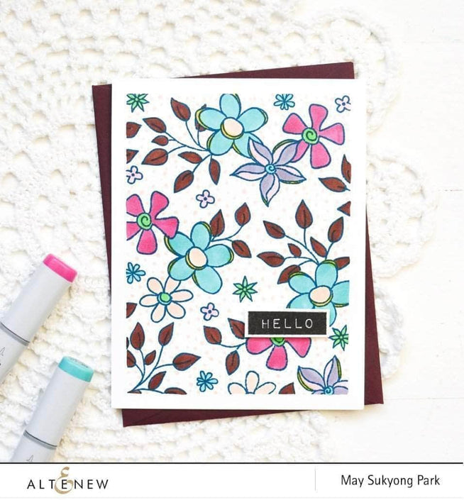 Photocentric Clear Stamps Doodle Blooms Stamp Set