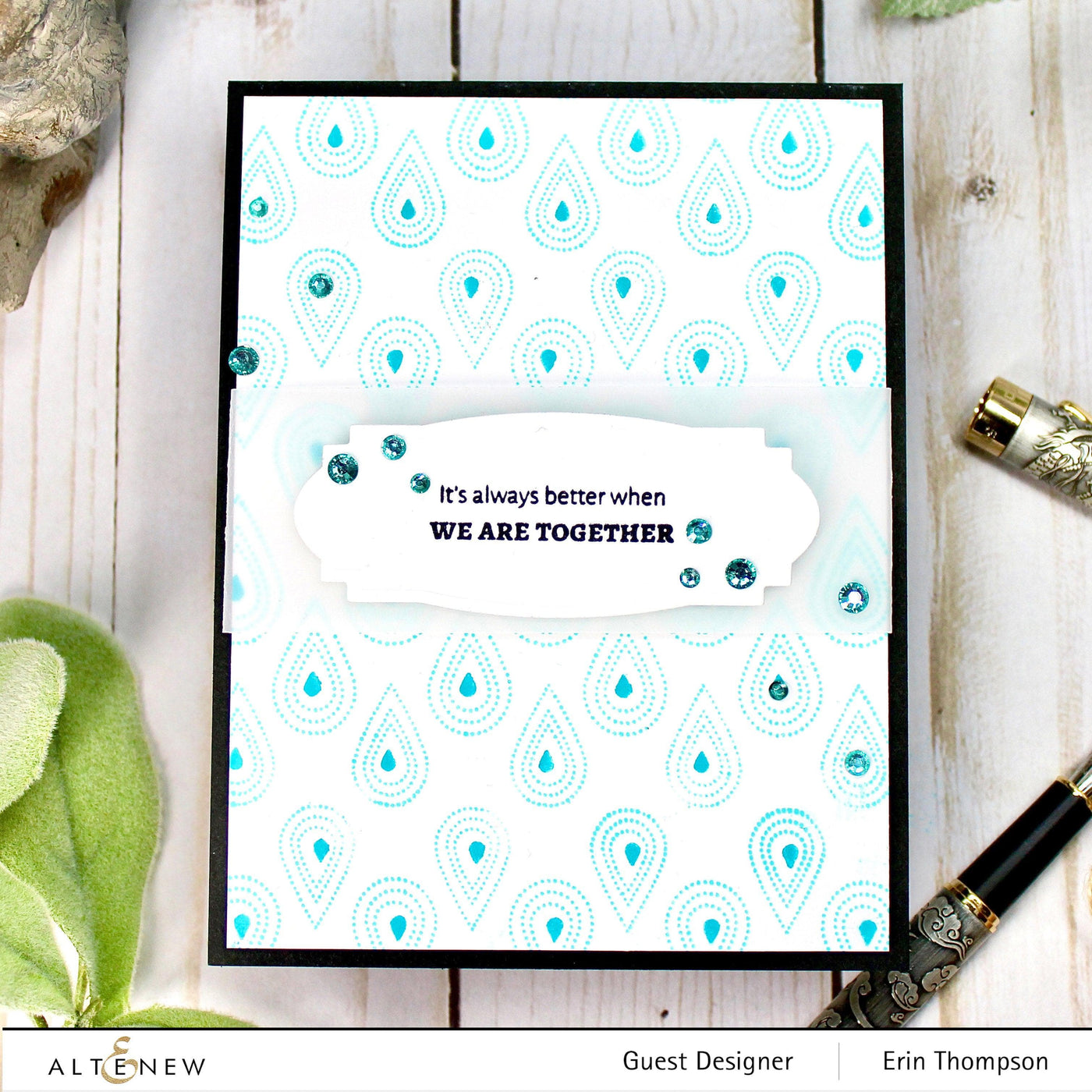 Photocentric Clear Stamps Dotted Teardrops Stamp Set