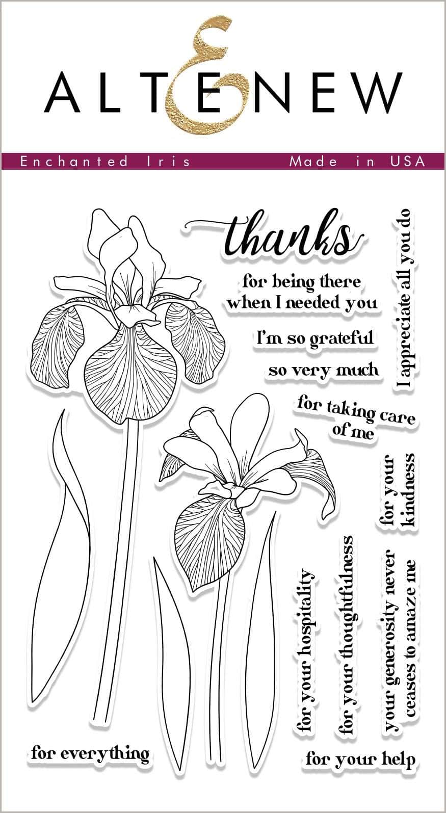 Photocentric Clear Stamps Enchanted Iris Stamp Set