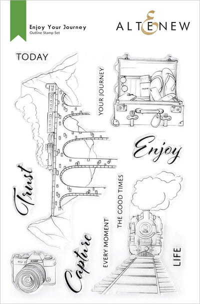 Photocentric Clear Stamps Enjoy Your Journey Stamp Set