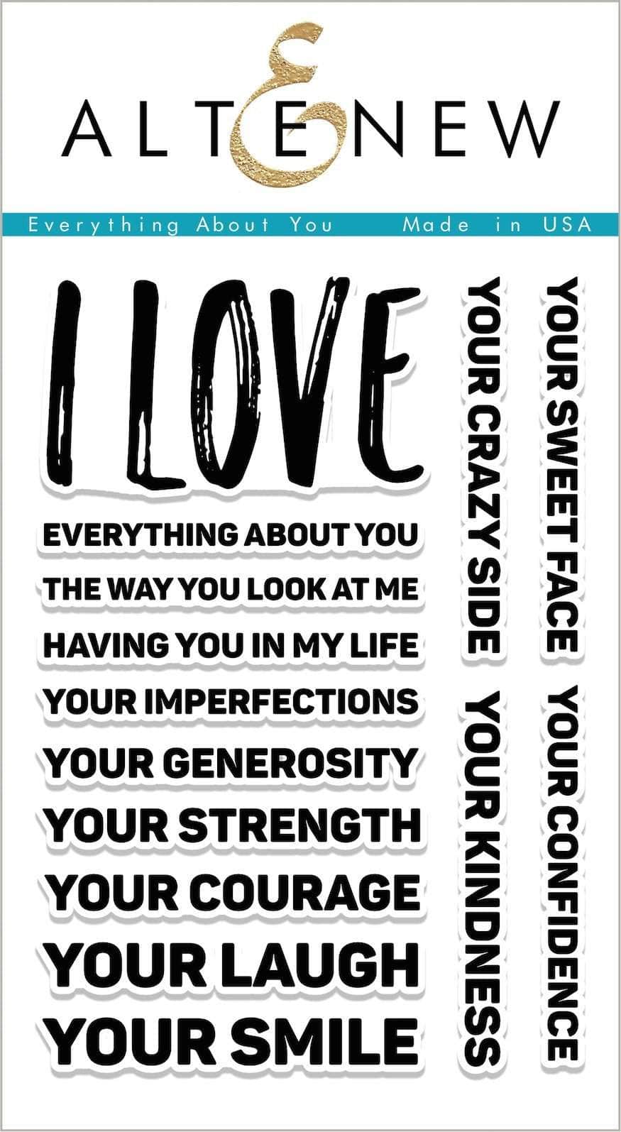 Photocentric Clear Stamps Everything About You Stamp Set