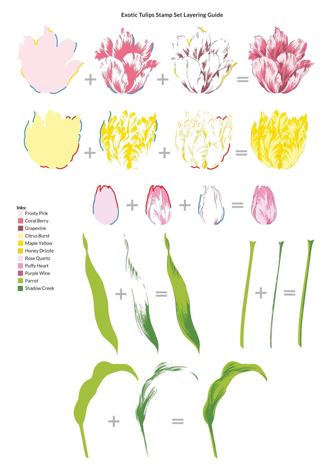 Photocentric Clear Stamps Exotic Tulips Stamp Set