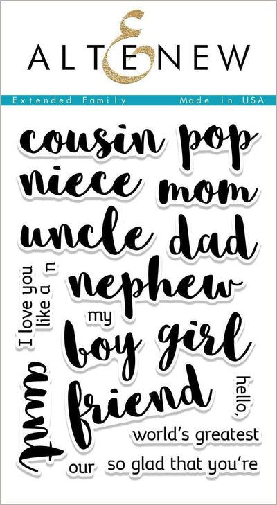 Photocentric Clear Stamps Extended Family Stamp Set