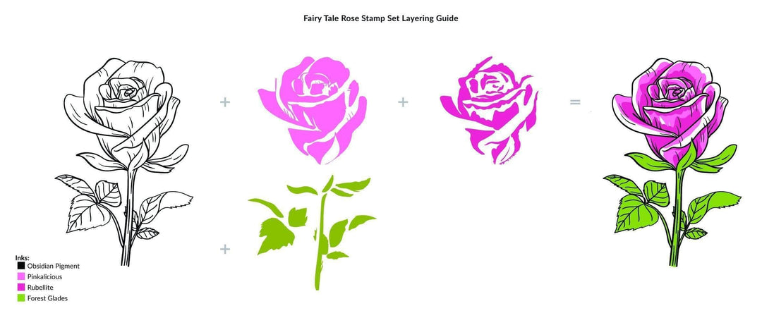 Photocentric Clear Stamps Fairy Tale Rose Stamp Set