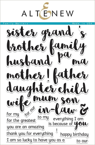 Photocentric Clear Stamps Family Matters Stamp Set