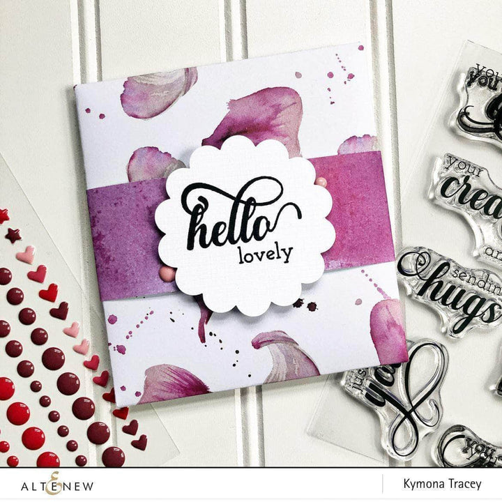 Photocentric Clear Stamps Fancy Greetings Stamp Set