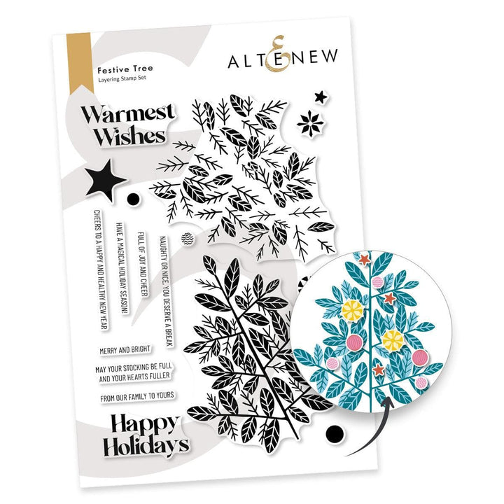 Photocentric Clear Stamps Festive Tree Stamp Set