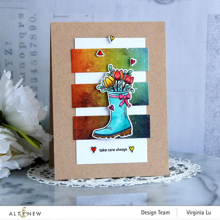 Photocentric Clear Stamps Floral Boot Stamp Set