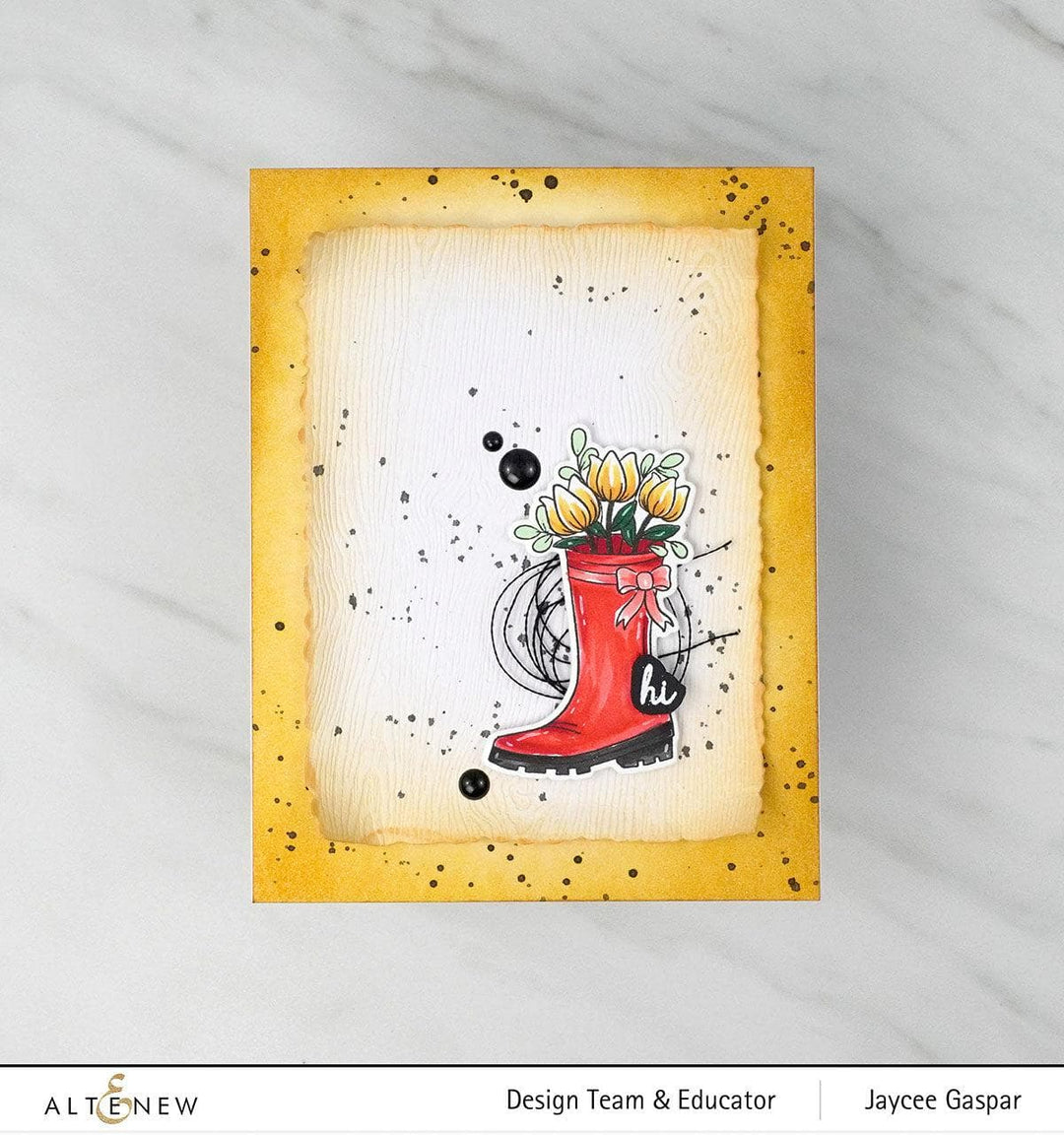 Photocentric Clear Stamps Floral Boot Stamp Set