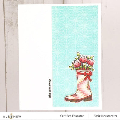 Photocentric Clear Stamps Floral Boot Stamp Set