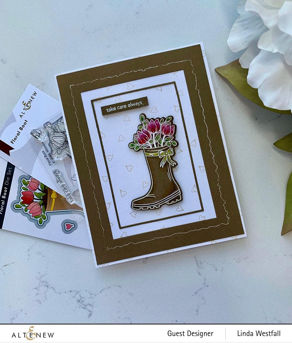 Photocentric Clear Stamps Floral Boot Stamp Set