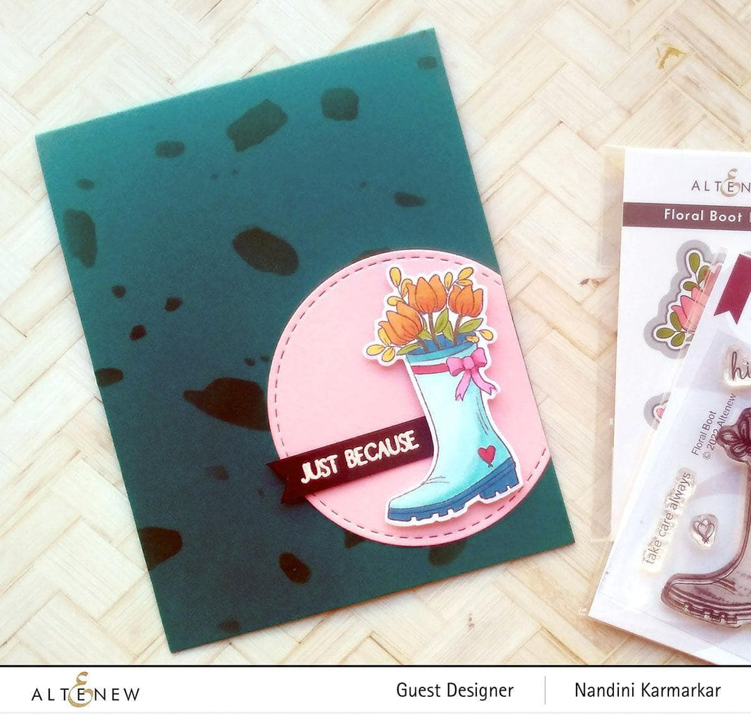 Photocentric Clear Stamps Floral Boot Stamp Set