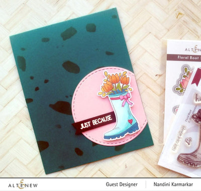 Photocentric Clear Stamps Floral Boot Stamp Set