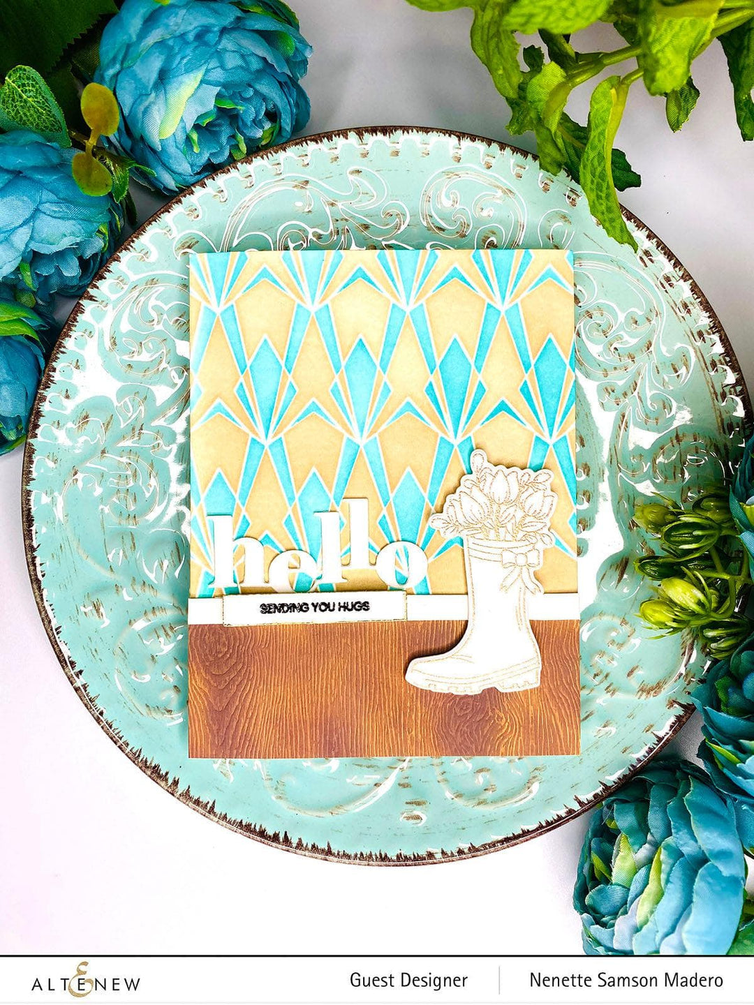 Photocentric Clear Stamps Floral Boot Stamp Set