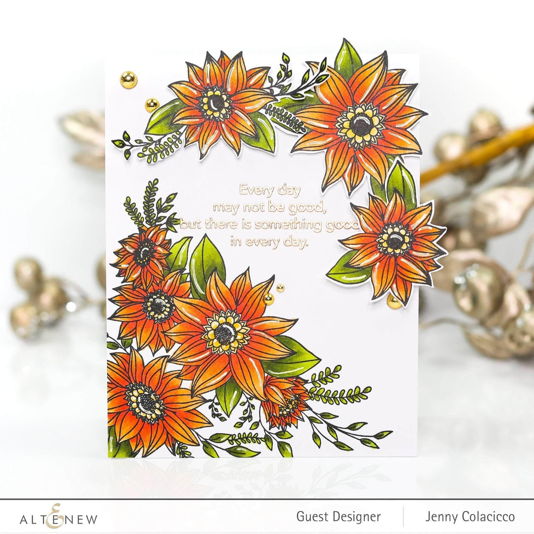 Photocentric Clear Stamps Floral Dahlia Stamp Set