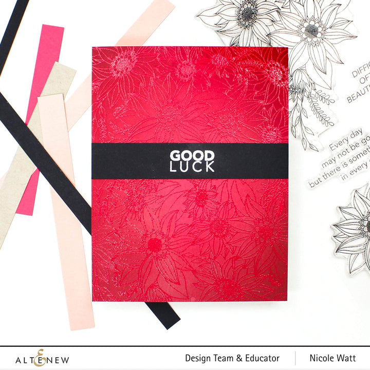 Photocentric Clear Stamps Floral Dahlia Stamp Set