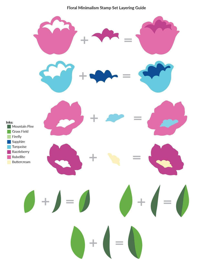 Photocentric Clear Stamps Floral Minimalism Stamp Set