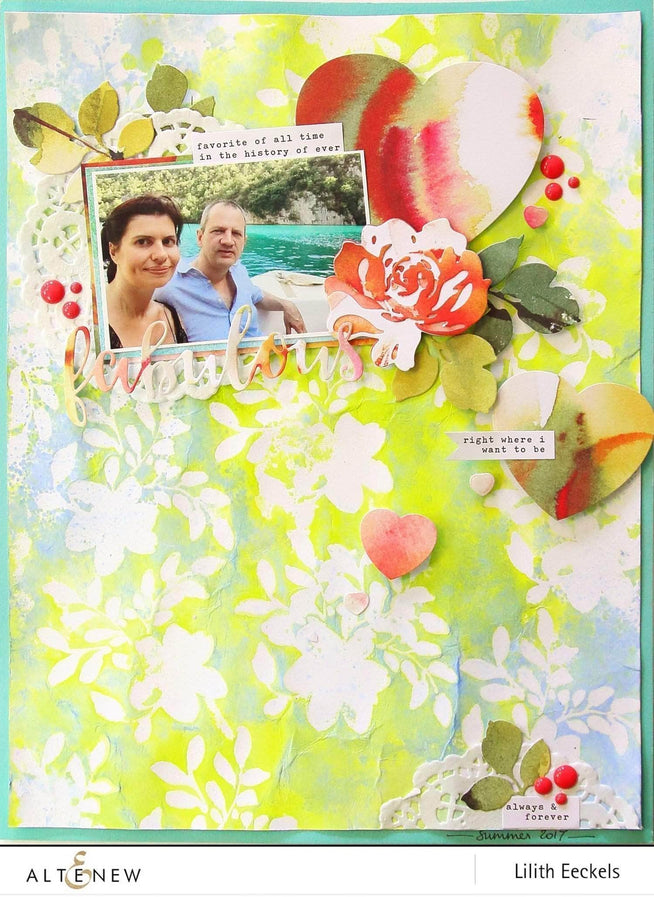 Photocentric Clear Stamps Floral Shadow Stamp Set