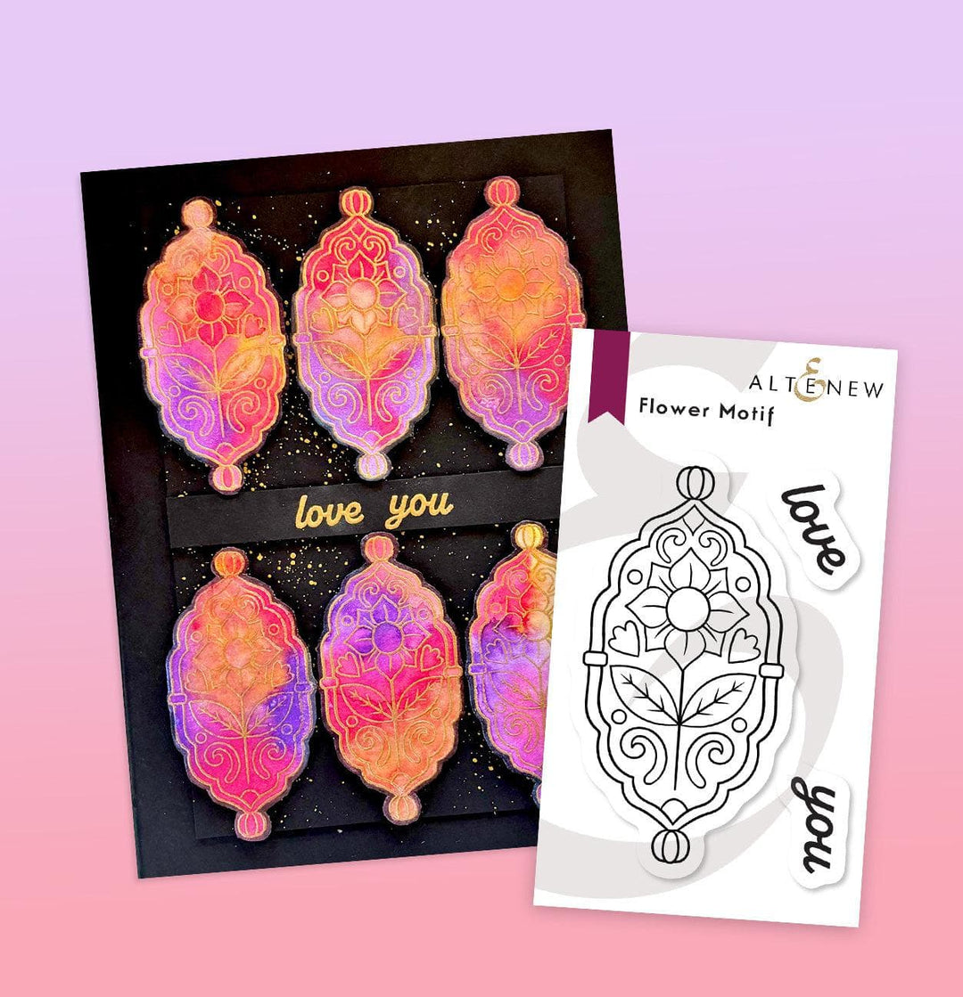 Flower Motif Stamp Set