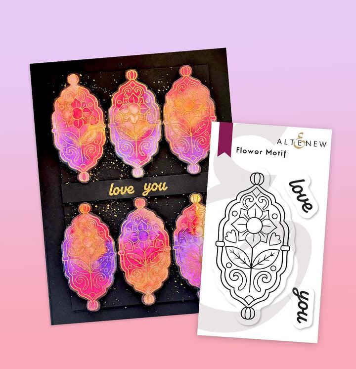 Flower Motif Stamp Set