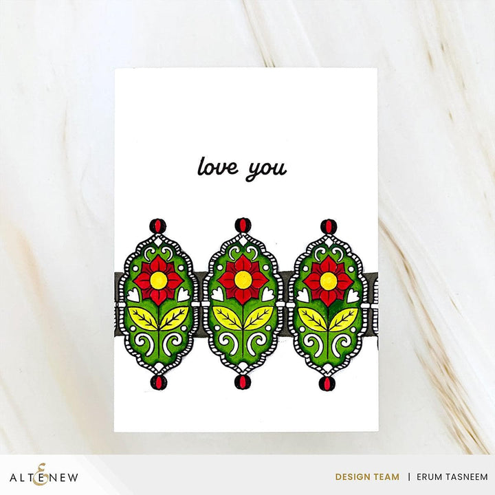 Flower Motif Stamp Set