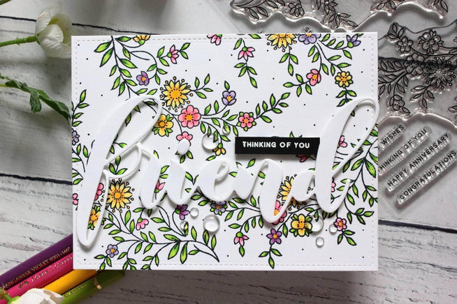 Photocentric Clear Stamps Flower Vine Stamp Set