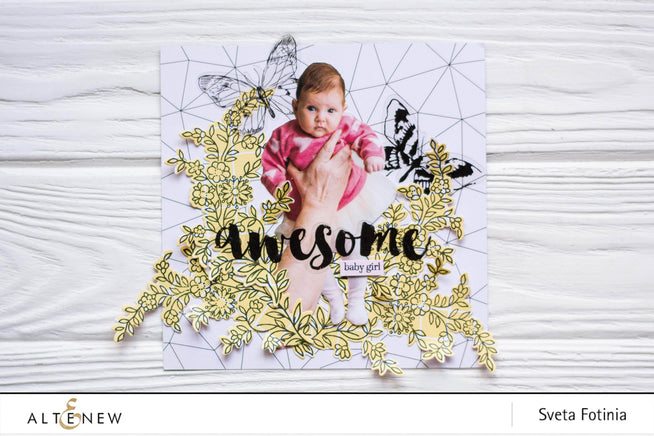 Photocentric Clear Stamps Flower Vine Stamp Set