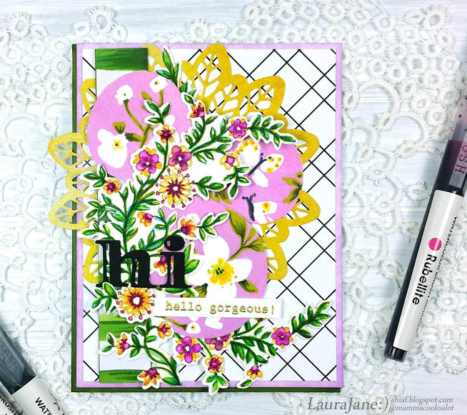 Photocentric Clear Stamps Flower Vine Stamp Set