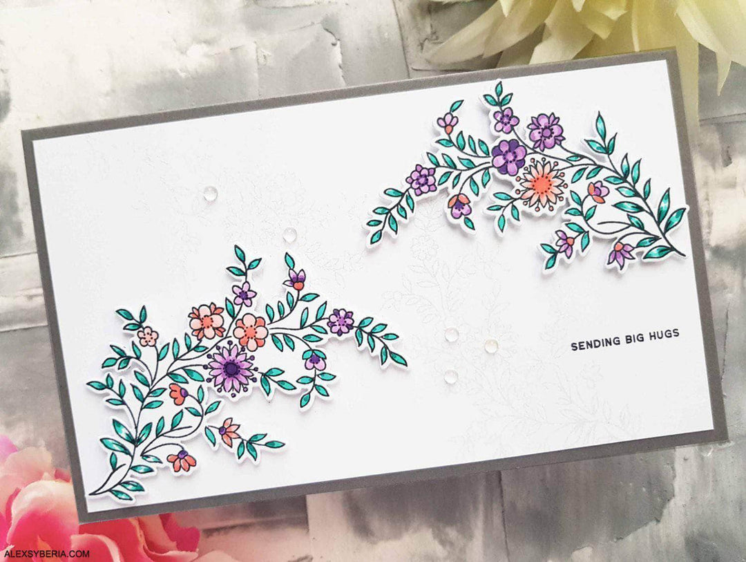 Photocentric Clear Stamps Flower Vine Stamp Set