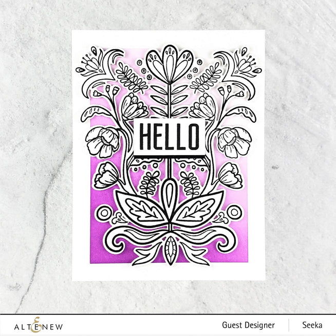 Photocentric Clear Stamps Folk Art Stamp Set