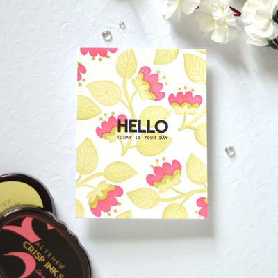 Photocentric Clear Stamps Folk Flowers Details Stamp Set