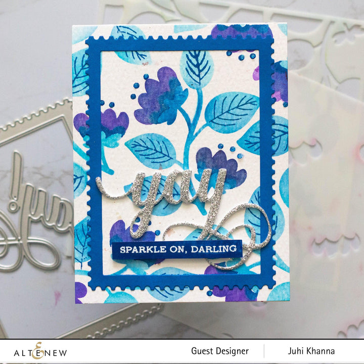 Photocentric Clear Stamps Folk Flowers Details Stamp Set