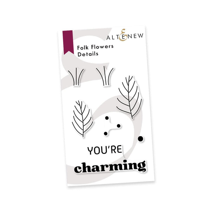 Photocentric Clear Stamps Folk Flowers Details Stamp Set