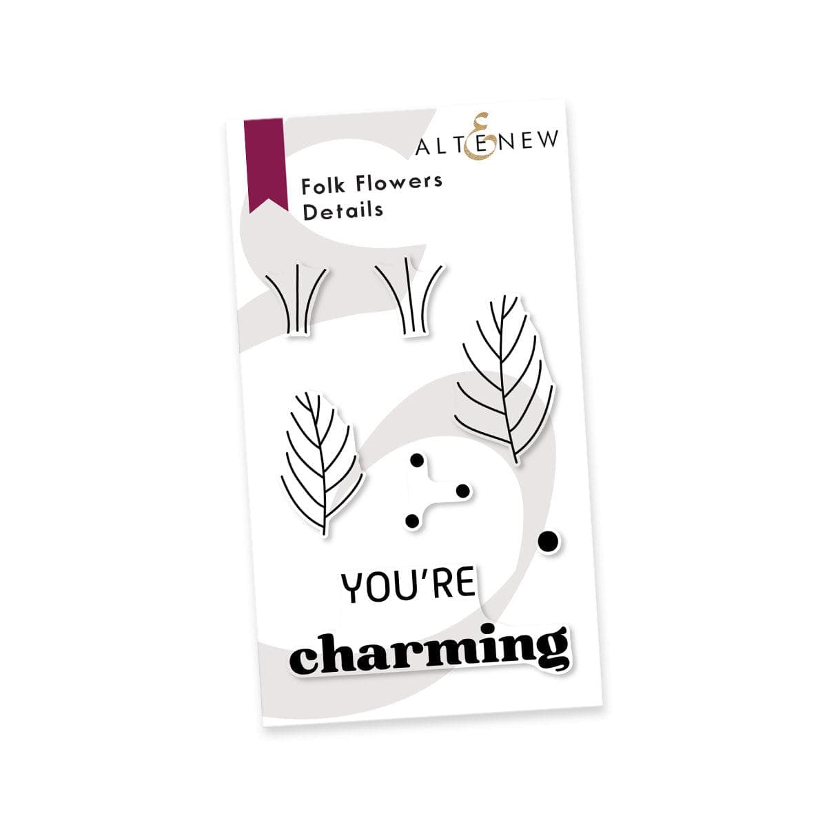 Photocentric Clear Stamps Folk Flowers Details Stamp Set