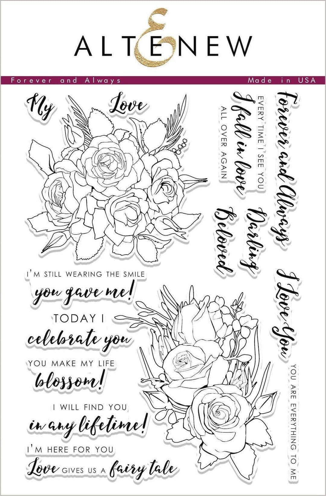 Photocentric Clear Stamps Forever and Always Stamp Set