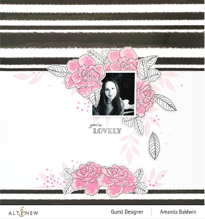 Photocentric Clear Stamps Gardenia Duo Stamp Set