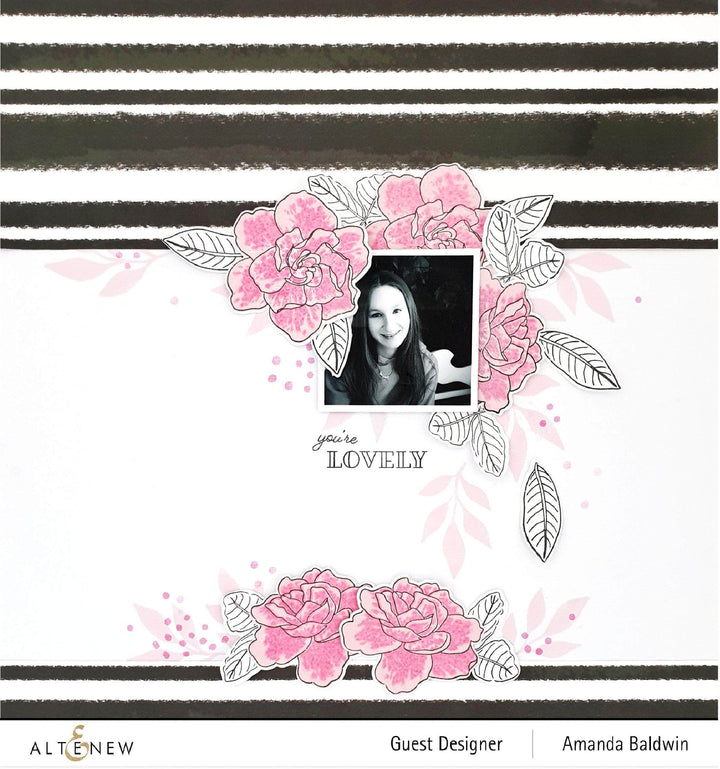 Photocentric Clear Stamps Gardenia Duo Stamp Set