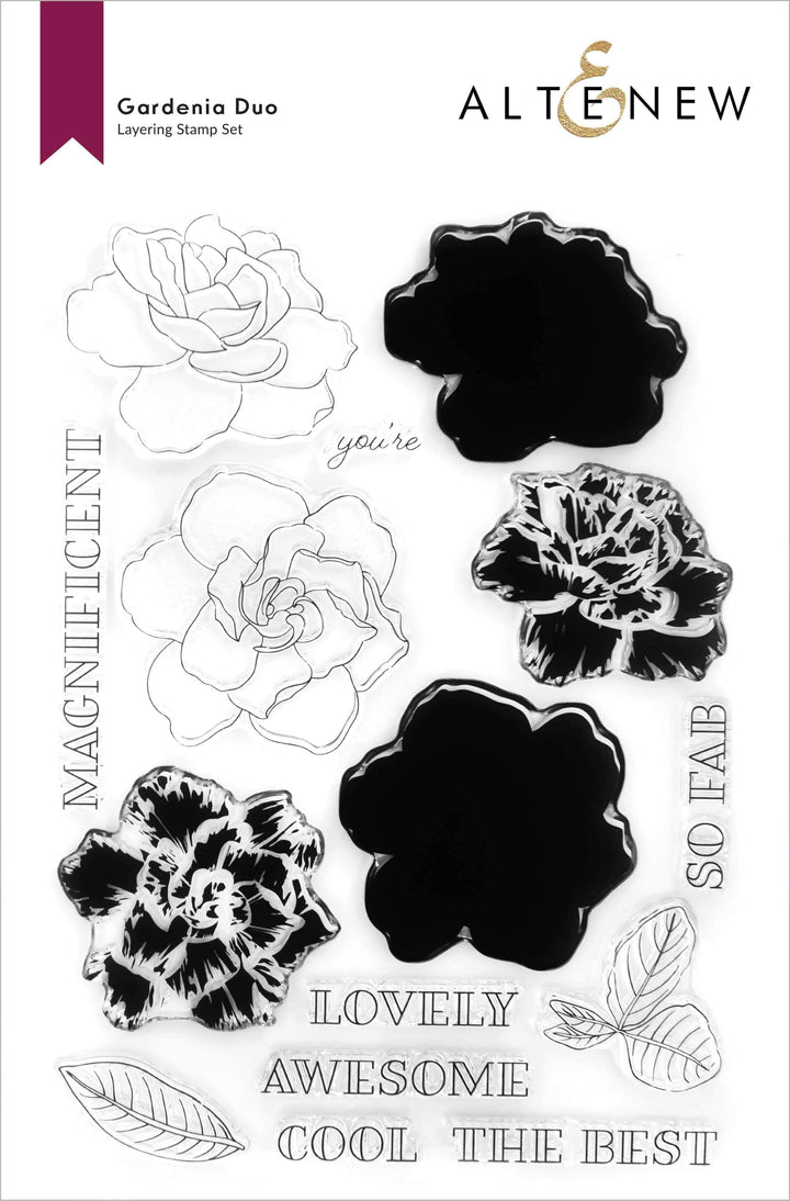 Photocentric Clear Stamps Gardenia Duo Stamp Set