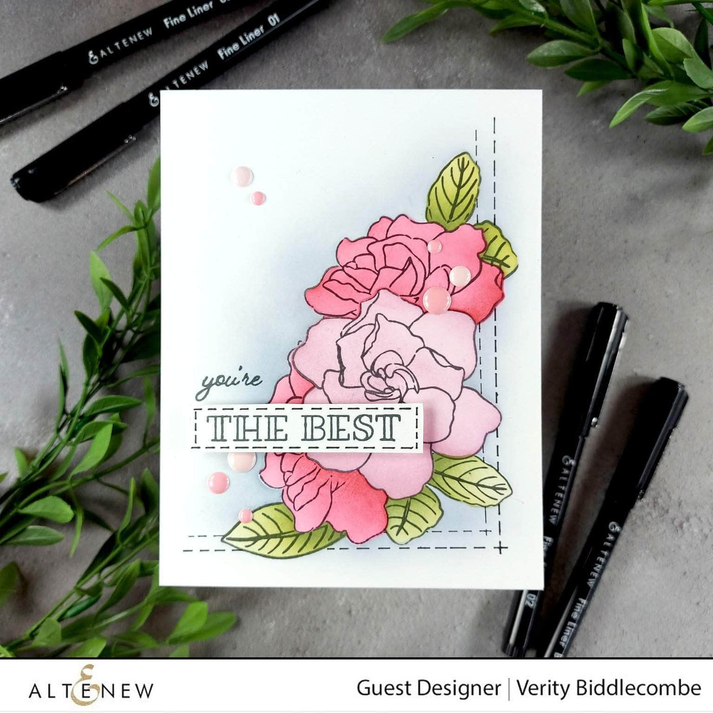 Photocentric Clear Stamps Gardenia Duo Stamp Set