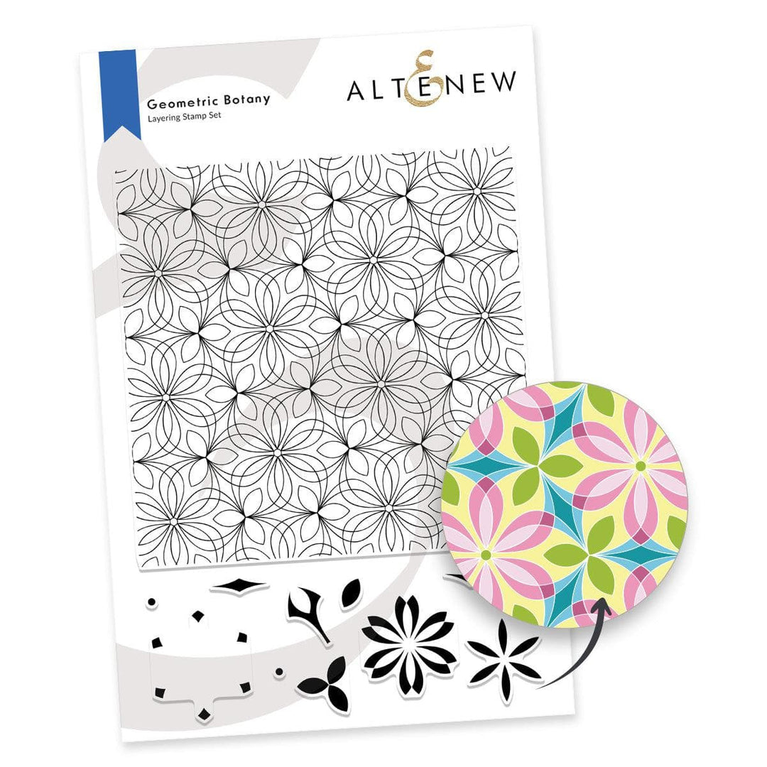 Photocentric Clear Stamps Geometric Botany Stamp Set