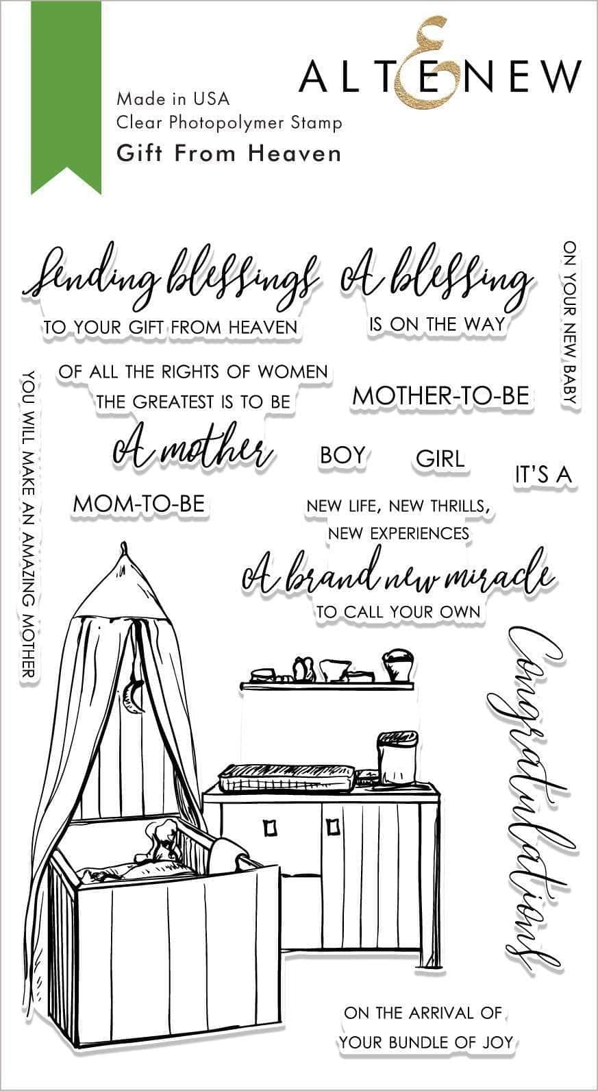 Photocentric Clear Stamps Gift From Heaven Stamp Set