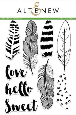 Photocentric Clear Stamps Golden Feather Stamp Set