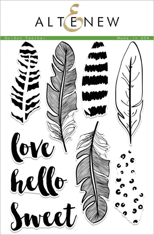 Photocentric Clear Stamps Golden Feather Stamp Set