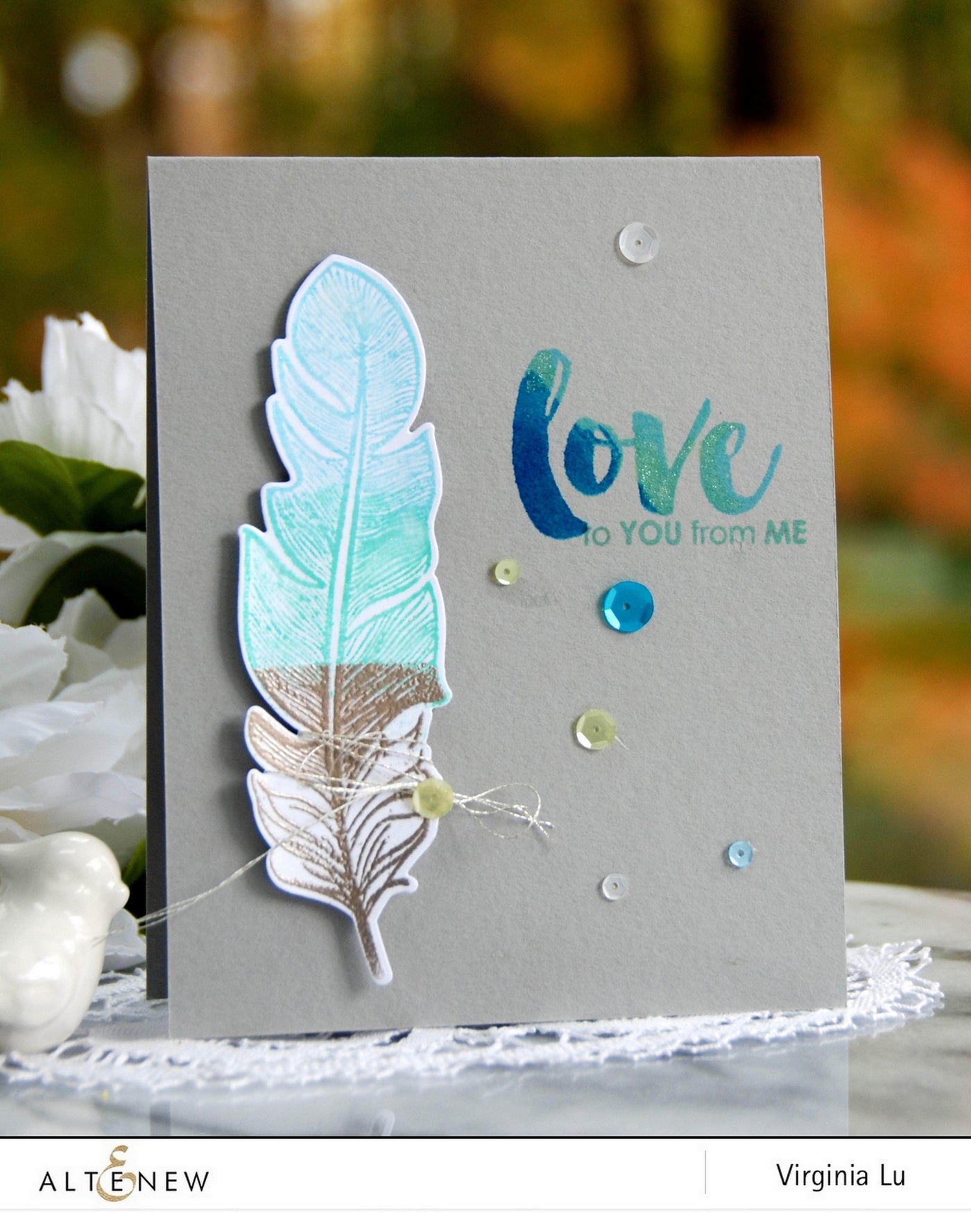 Photocentric Clear Stamps Golden Feather Stamp Set