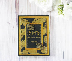 Photocentric Clear Stamps Golden Feather Stamp Set