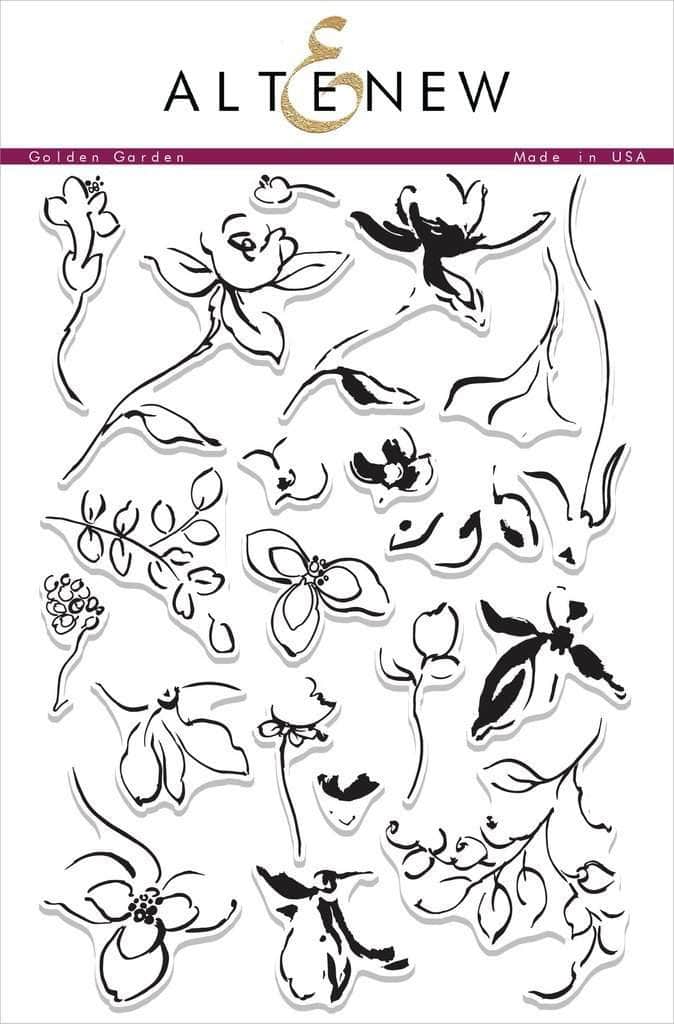 Photocentric Clear Stamps Golden Garden Stamp Set